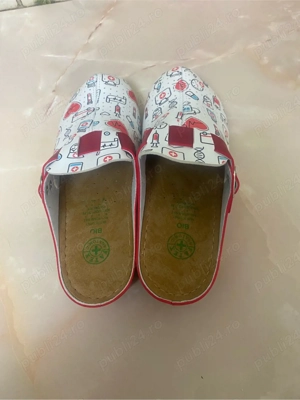 Papuci Fatex din piele ecologica - imagine 3