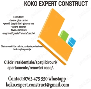 Firma: executat peretii gips carton tavane rigips tavane casetata tavane lamelare zugrăveli 