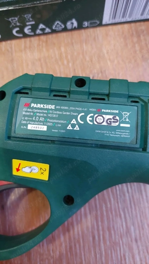 Foarfecă de grădină pentru vie,etc cu acumulator PAGS 4 A1,Nou! - imagine 2