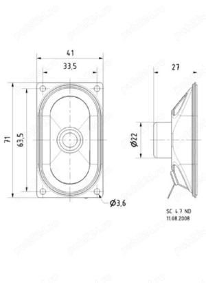 Boxe - Difuzor 3 w si 1 w - 4 ohm - imagine 3