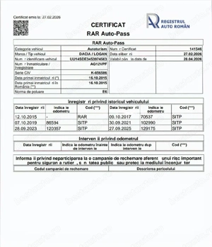 Logan-(2015 10)-(1.2-Benzina-75cp)-Full-Proprietar-(EURO 6) - imagine 10