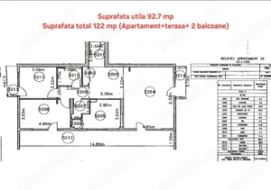 Proprietar, vand apartament 3 camere 93 mp + 29 mp terasa si 2 balcoane - imagine 6