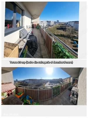 Proprietar, vand apartament 3 camere 93 mp + 29 mp terasa si 2 balcoane - imagine 9