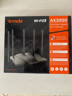 Router Wi-Fi 6 Tenda AX3000 (RX12 Pro)   Dual-Band Gigabit