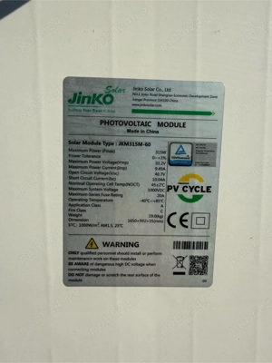 Panou Solar jinko 315W - imagine 2