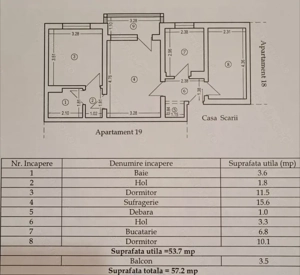 Apartament cu 3 camere de vânzare în Medgidia