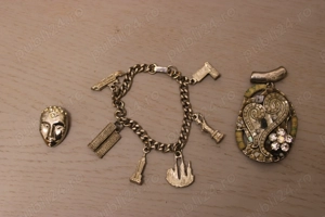 Lot Bijuterii Vintage   Brățară Colecție New York (WTC) + Pandantiv Artizanal