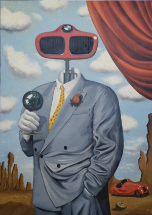  Vând doua tablouri surrealiste: "Mr. BMW" & "Nostalgie marina"  