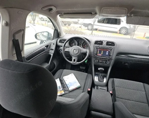 VW Golf 6 1.6MPI DSG Automata Navigatie DubluClima SenzoriParcare CamerăMarșarier Bluethoot Euro5  - imagine 7