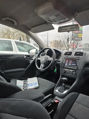 VW Golf 6 1.6MPI DSG Automata Navigatie DubluClima SenzoriParcare CamerăMarșarier Bluethoot Euro5  - imagine 16