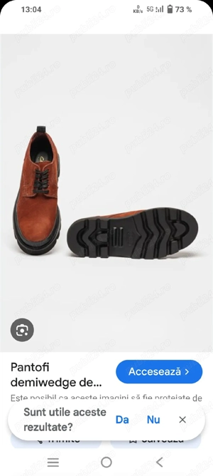 Pantofi piele Clarks demiwedge  - imagine 3