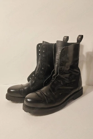 Ocazie: Ghete Militare SENDRA Black Leather, Mărimea 45   Calitate Garantată