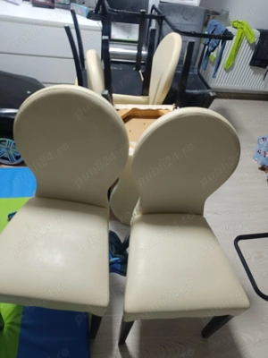 Vând 6 bucăți scaune la preț 200 bucată piele