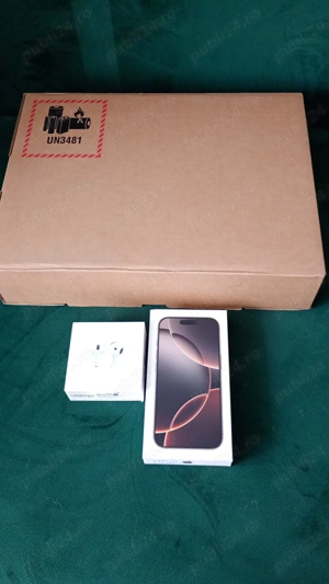 Apple kit:  iphone 16 pro 128gb, mackbook air 13, airpods 4