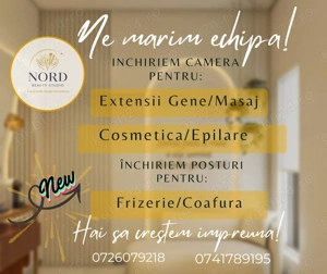 Închiriez camera sau post de lucru într-un salon ce se deschide din 1 aprilie 