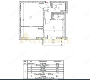 Metrou Berceni, 2 camere mobilat cu balcon - imagine 9