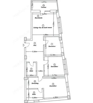 Apartament 4 camere, 93 mp, terasa, zona Corneliu Coposu - imagine 7