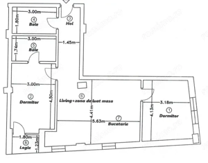 Apartament 3 camere, 70 mp, etaj intermediar, zona Corneliu Coposu - imagine 7