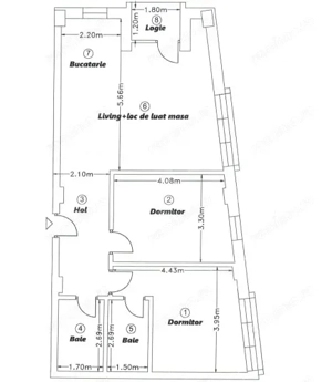 Apartament 3 camere, 75 mp, etaj intermediar, zona Corneliu Coposu