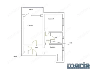 Semicentral etaj 3 apartament 2 camere stare foarte buna. - imagine 10