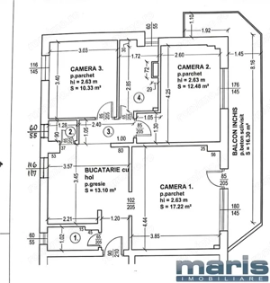 Apartament 3 camere 2 bai Tudor etaj 2 cu 2 lifturi. - imagine 11