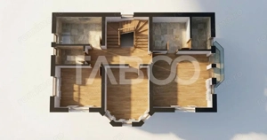 Casa 5 camere 3 bai individuala acces auto 132mpu zona Veterani Sibiu - imagine 5