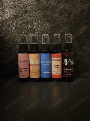 Set parfumuri damă 50 ml   My Way, Olympea, Light Blue, Bitter Peach, Black Opium