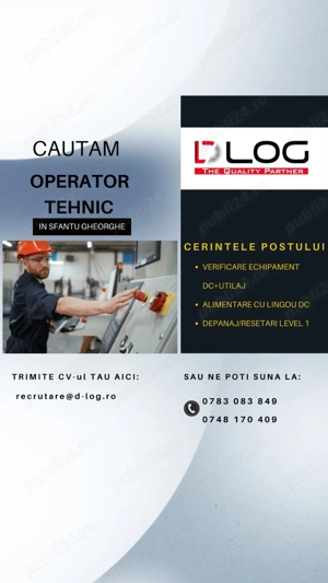 Angajam Operator Tehnic in Sfantu Gheorghe