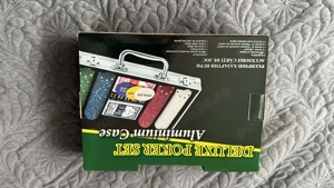 Vând Joc Poker 200 de jetoane, cutie aluminiu, 2 pachete cărți - imagine 2