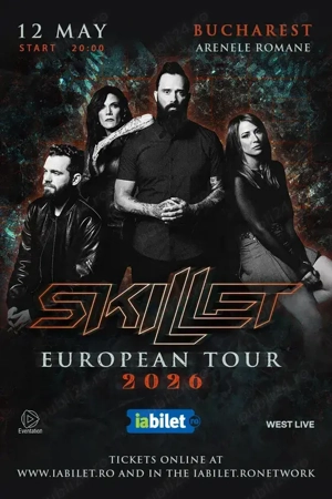 Bilete Skillet 12 mai București 