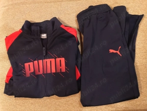 Trening din poliester - Puma albastru-roșu băieți 11-12 ani - imagine 2