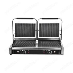 Contact grill dublu cu placi striate - 4.4 kW