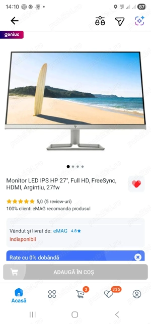 Monitor Led IPS HP 27 - imagine 2