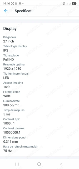 Monitor Led IPS HP 27 - imagine 4
