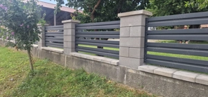 Gard tip jaluzea, sipca, tabla cutata, Duo, stacheti metalici