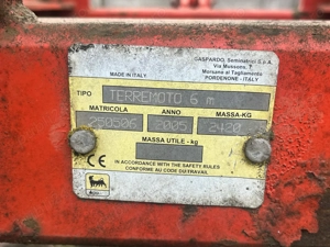 Combinator ( gruber ) 6 m ,Terremoto Maschio Gaspardo.