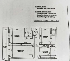 Apartament 3 camere - imagine 7