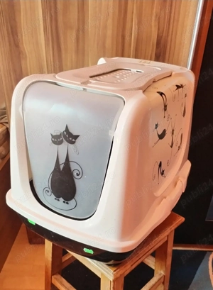 Litieră acoperită pt pisici  - imagine 3