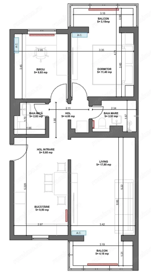 Bucovina | 3 Camere | Decomandat | Etaj Intermediar. - imagine 8