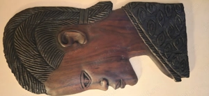 Papa și mama sculpturi congoleze din lemn masiv. - imagine 2