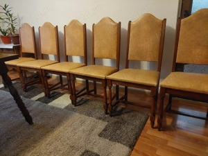 Vând 6 scaune din lemn masiv stejar