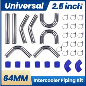 Intercooler FMIC.EU 550x180x65 + Traseu Inox - imagine 2