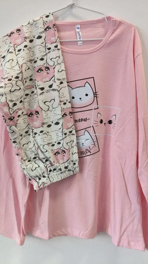 Pijama copii-fetite Meow roz