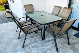 Set de terasă (masă și 6 scaune)