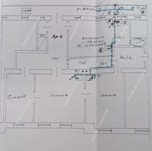Apartament deosebit in Palat istoric 110 mp+ Balcon deschis- Piata Sf. Gheorghe - imagine 12