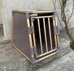 Cușcă transport câini Trixie din aluminiu   61 48 59 cm - imagine 2