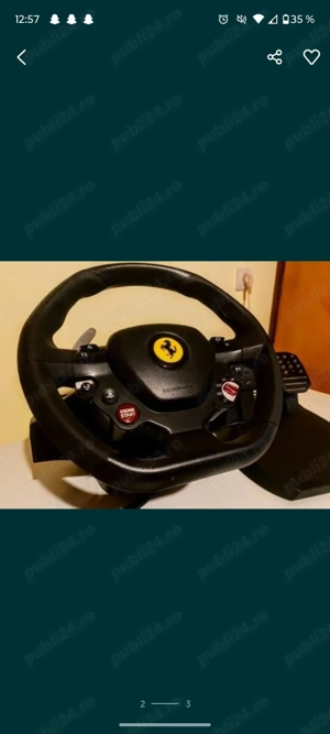 Volan trustmaster t80 ferari 488 gtb edition  PC  PS4  PS5 