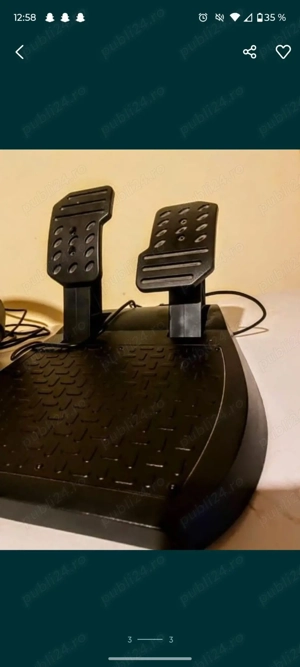 Volan trustmaster t80 ferari 488 gtb edition  PC  PS4  PS5  - imagine 3