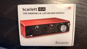 Focusrite Scarlett 4i4 3rd gen - interfata audio   placa sunet USB C