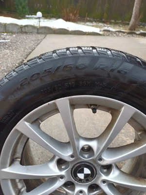 Jante cu anvelope iarna 205/60/R16 BMW Seria 3 - imagine 2